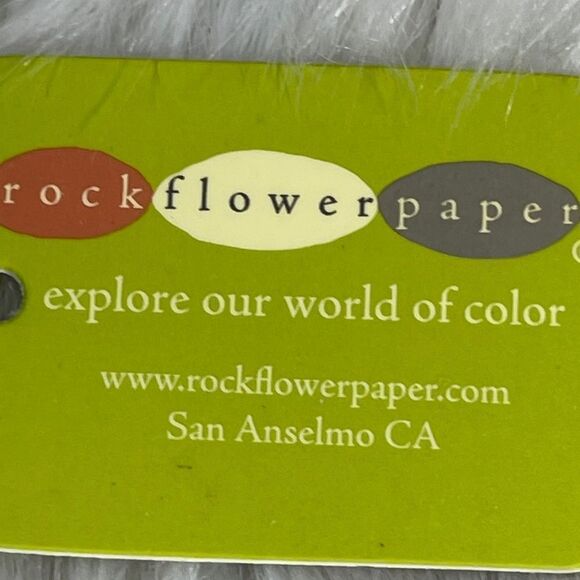 Rock Flower Paper Green/White Sand Dune Itsy Bitty Reusable Gift/Tote Ba… - Picture 6 of 6